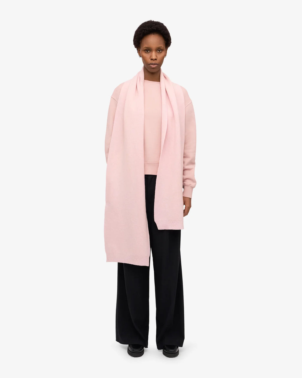 COLORFUL STANDARD Merino Wool Scarf faded pink