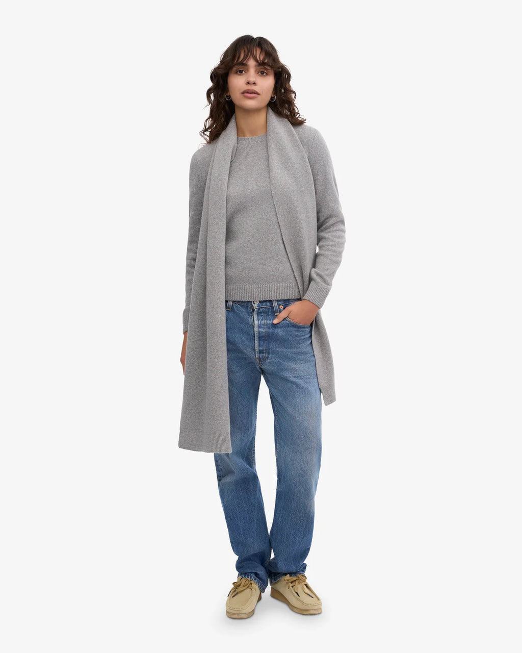 COLORFUL STANDARD Merino Wool Scarf heather grey
