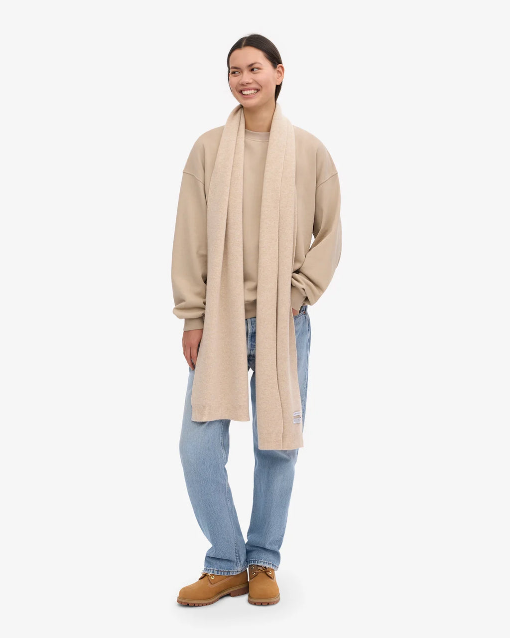COLORFUL STANDARD Merino Wool Scarf ivory white