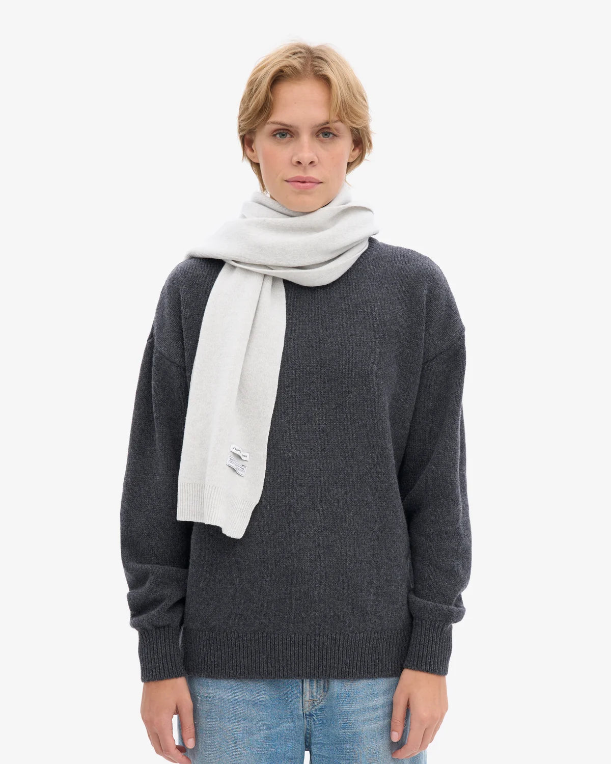 COLORFUL STANDARD Merino Wool Scarf snow melange