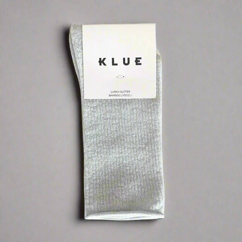 KLUE Glitter Lurex Socks | white