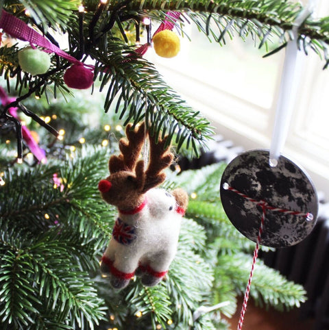 Handmade Felt Reindeer Astronaut Christmas Decoration Astronaut