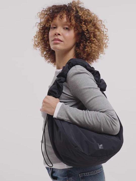 GOT BAG Moon Bag Ruffle - oyster