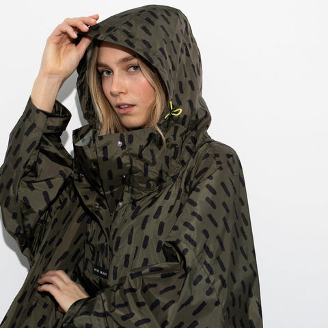 VIVI MARI Raincoat Drops olive/black