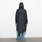 VIVI MARI RAINCOAT LEO SPLASHES NAVY/OLIVE
