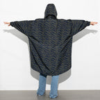 VIVI MARI RAINCOAT LEO SPLASHES NAVY/OLIVE