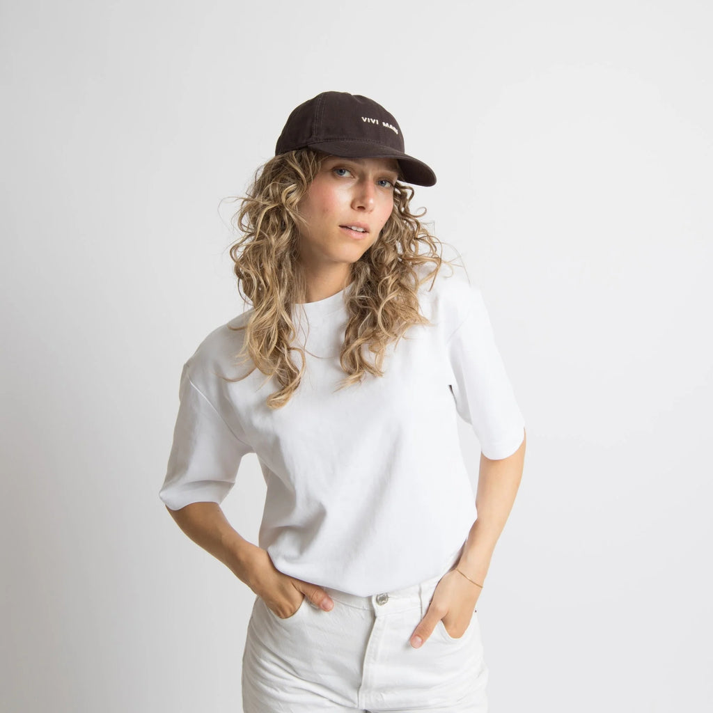 VIVI MARI Cap solid chocolate